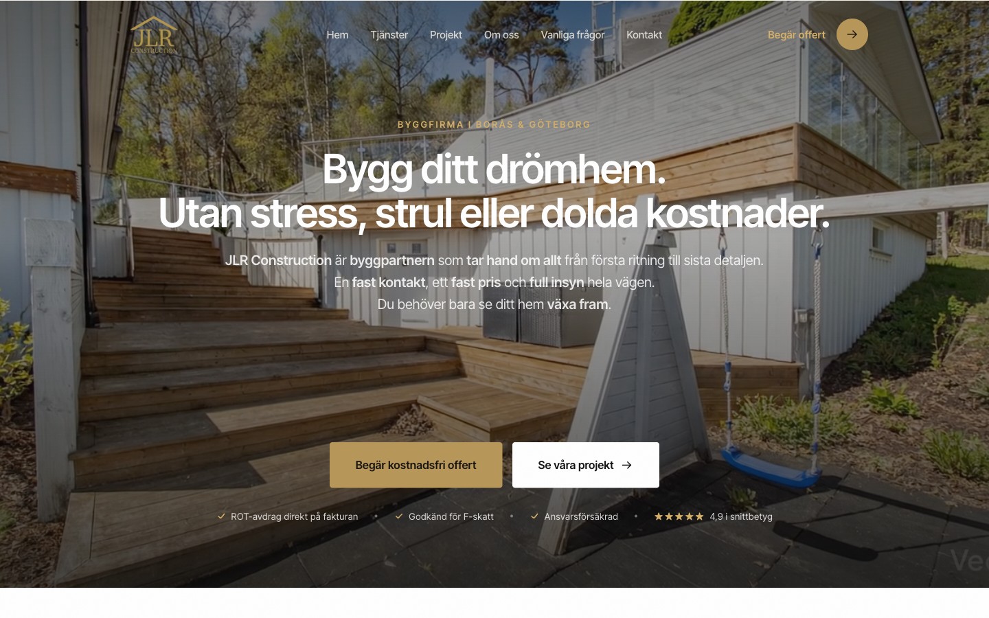 JLR Construction – screenshot